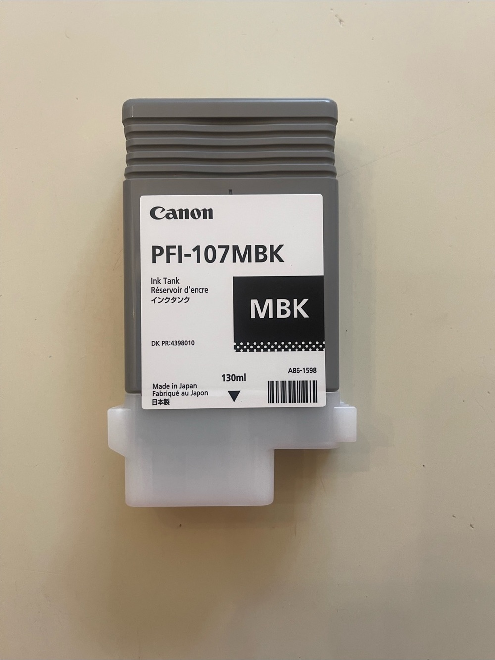 Canon PFI-107MBK 130ml Matte Black Ink Cartridg